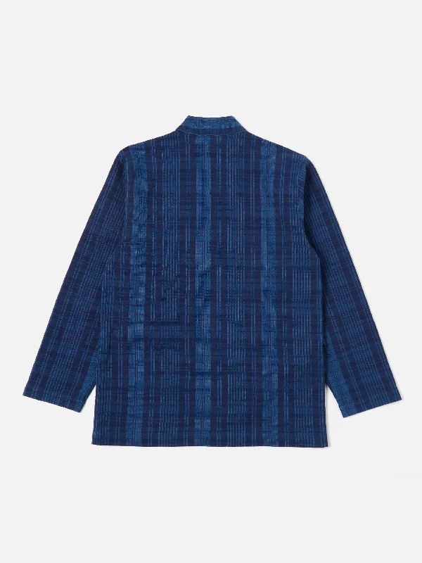 Universal Works Kyoto Work Jacket in Indigo Plaid