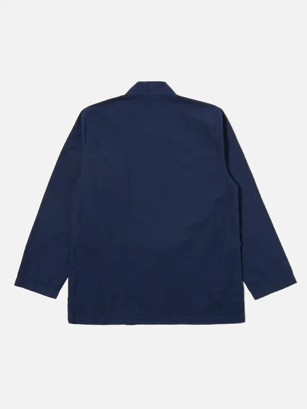 Universal Works Kyoto Work Jacket in Navy Broad Cloth