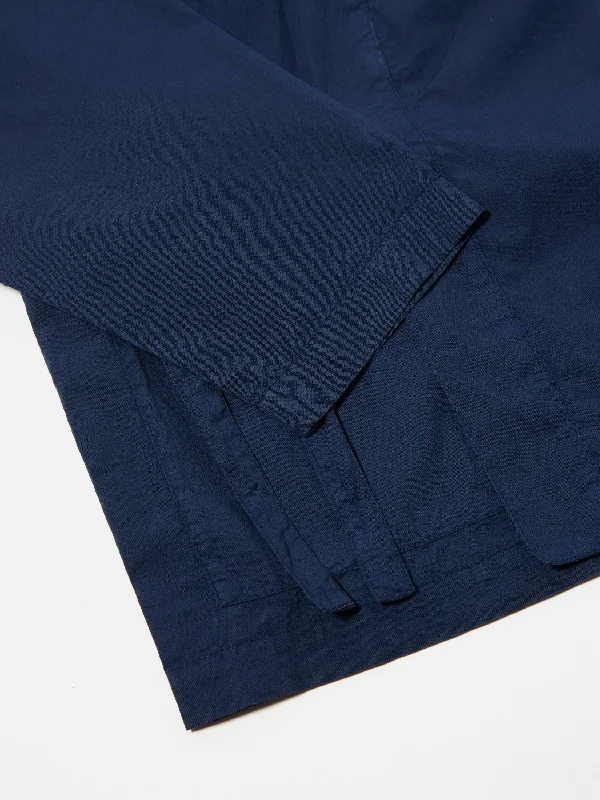 Universal Works Kyoto Work Jacket in Navy Broad Cloth