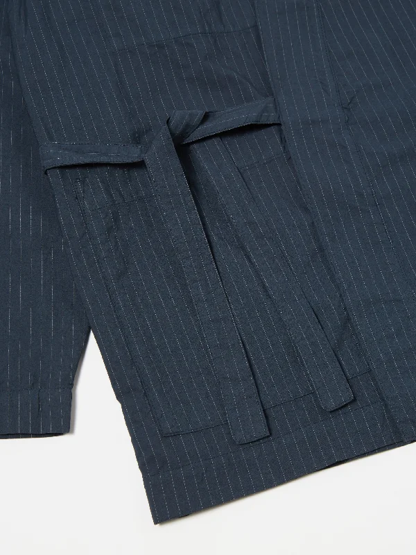 Universal Works Kyoto Work Jacket in Navy Nearly Pinstripe