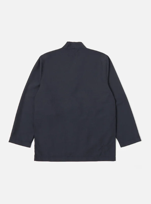 Universal Works Kyoto Work Jacket in Navy Tropical Suiting