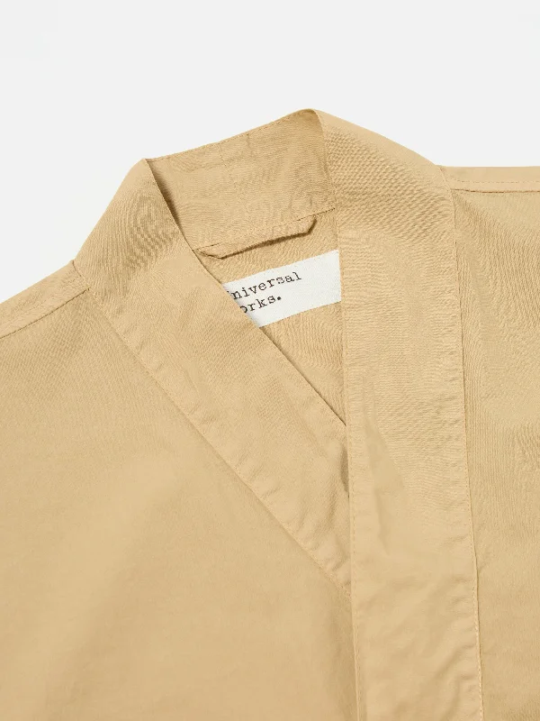 Universal Works Kyoto Work Jacket in Summer Oak Broad Cloth