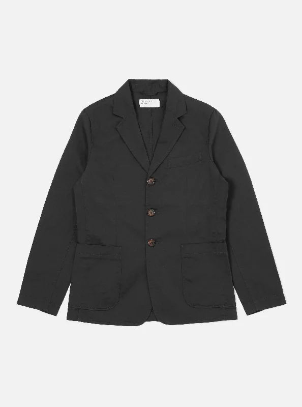 Universal Works London Jacket in Black Twill