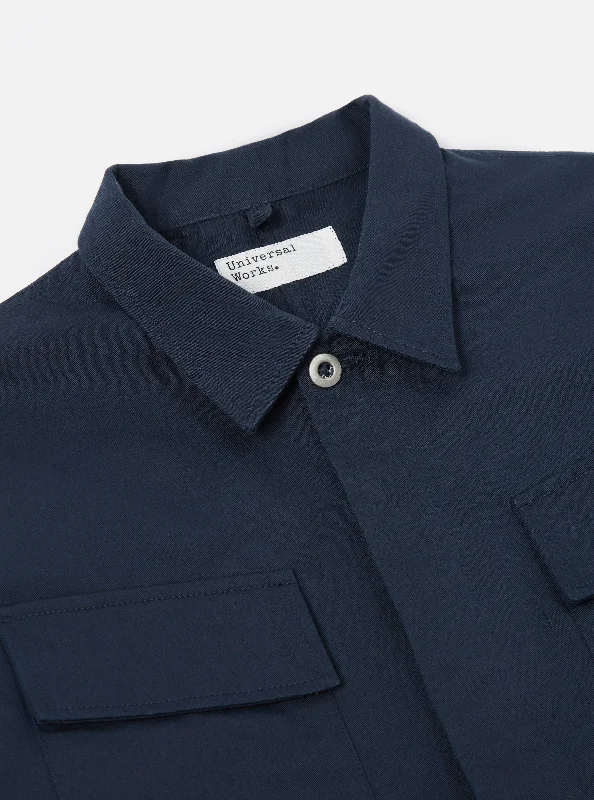 Universal Works MW Fatigue Jacket in Navy Twill