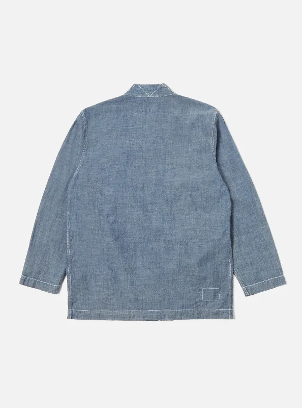 Universal Works Osaka Work Jacket in Indigo Chambray