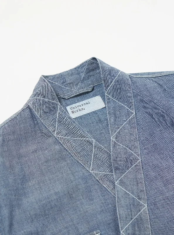 Universal Works Osaka Work Jacket in Indigo Chambray