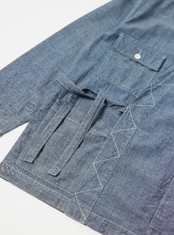 Universal Works Osaka Work Jacket in Indigo Chambray