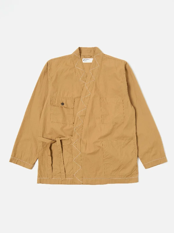 Universal Works Osaka Work Jacket in Sand Broad Cloth