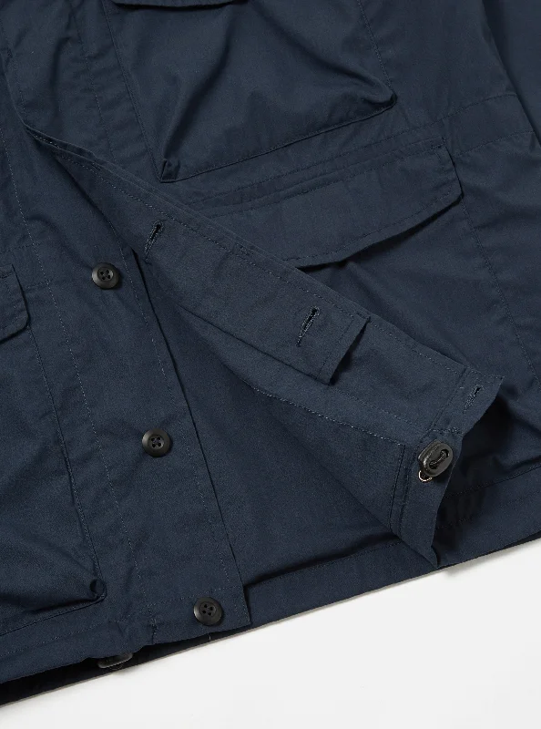 Universal Works Parachute Field Jacket in Navy Recycled Poly Tech