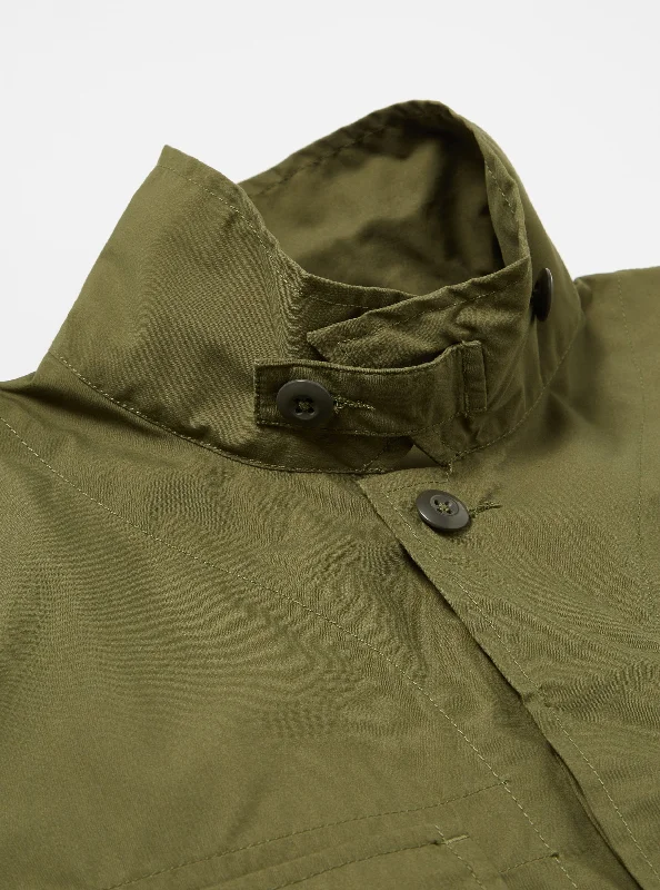 Universal Works Parachute Field Jacket in Olive Recycled Poly Tech