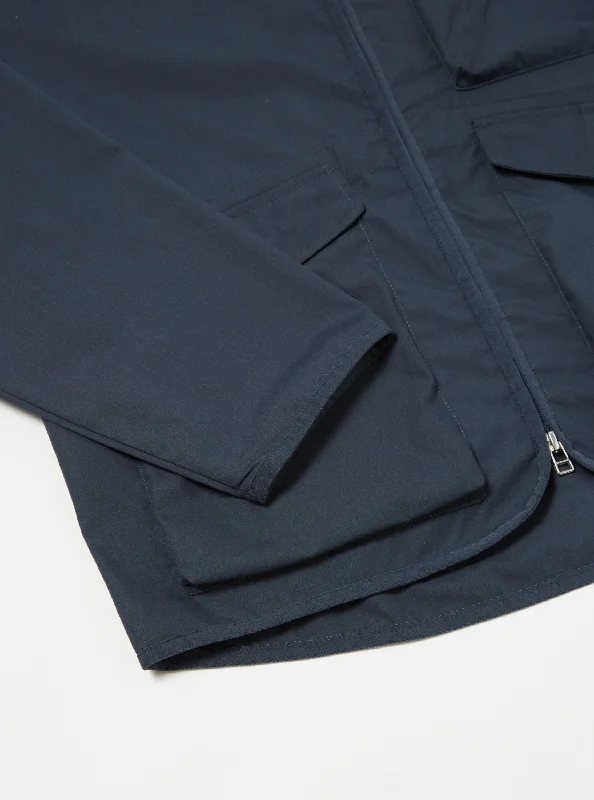 Universal Works Parachute Liner Jacket in Navy Recycled Poly Tech