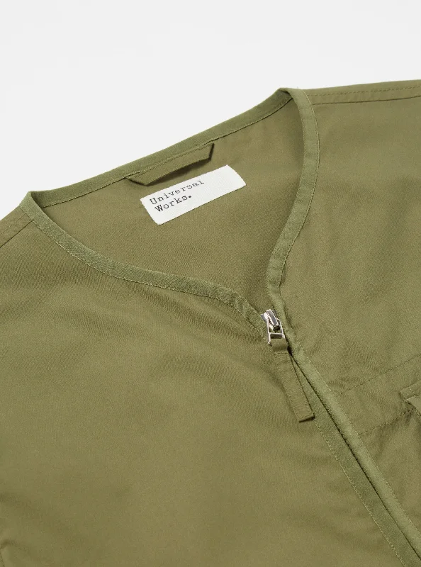 Universal Works Parachute Liner Jacket in Olive Recycled Poly Tech