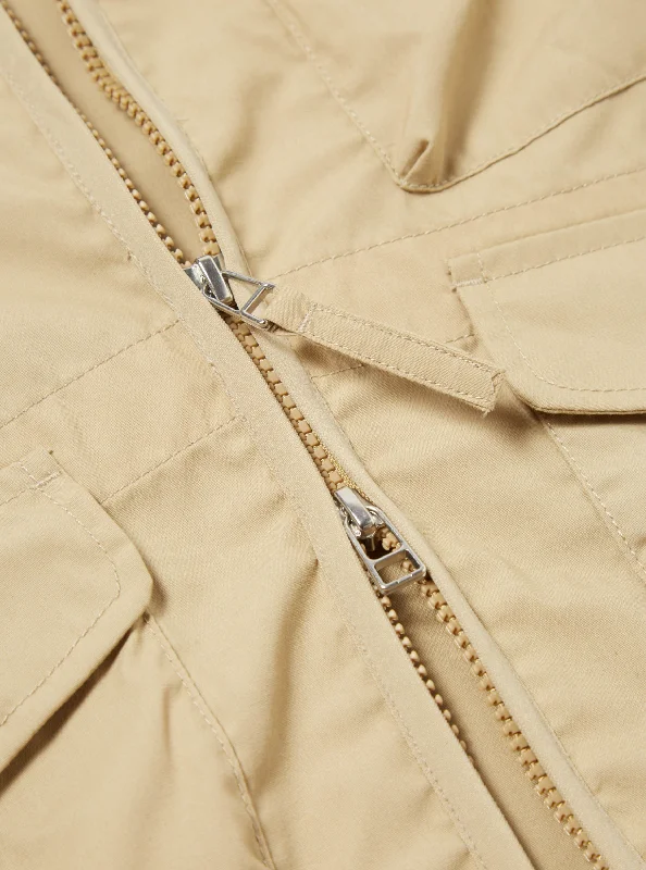 Universal Works Parachute Liner Jacket in Sand Recycled Poly Tech