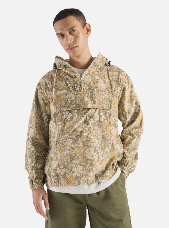 Universal Works Pullover Anorak in Sand Garden Cord