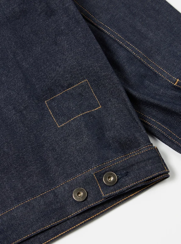 Universal Works Trucker Jacket in Indigo 13oz Selvedge Denim