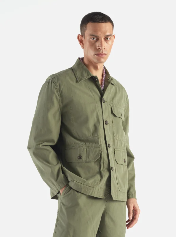 Universal Works Utility Jacket in Birch Summer Canvas