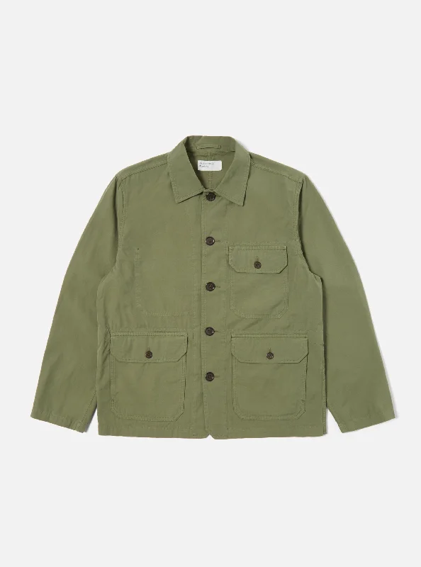 Universal Works Utility Jacket in Birch Summer Canvas