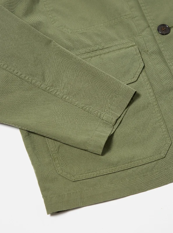 Universal Works Utility Jacket in Birch Summer Canvas