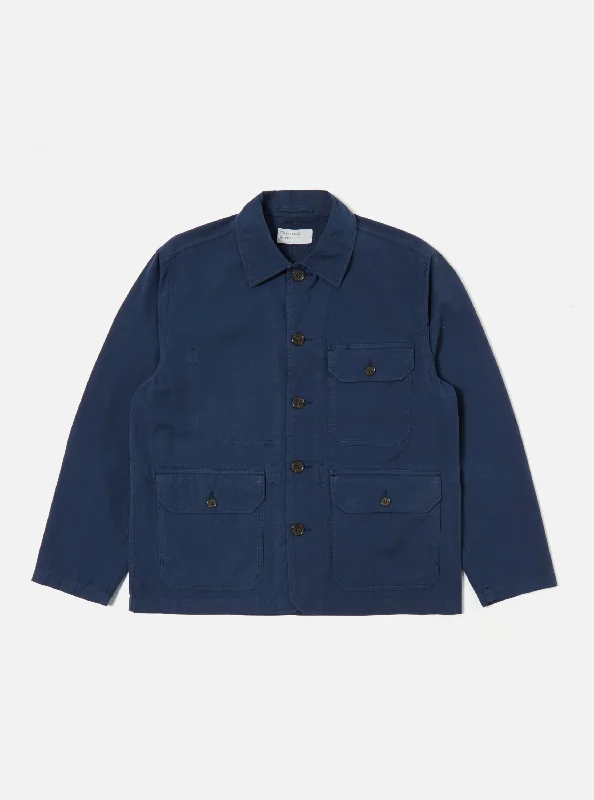 Universal Works Utility Jacket in Navy Summer Canvas