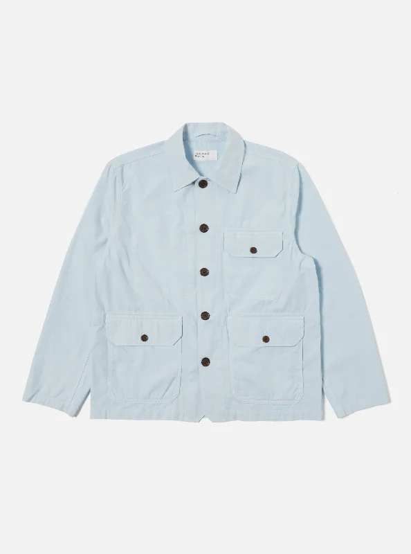 Universal Works Utility Jacket in Sky Summer Canvas