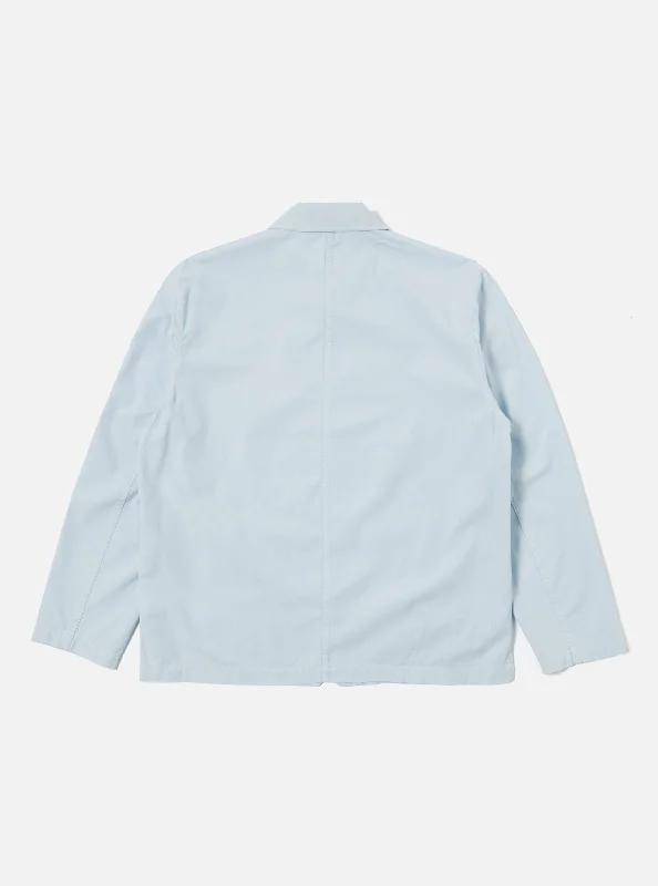 Universal Works Utility Jacket in Sky Summer Canvas