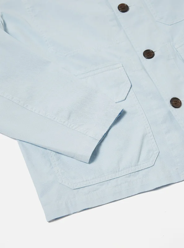 Universal Works Utility Jacket in Sky Summer Canvas