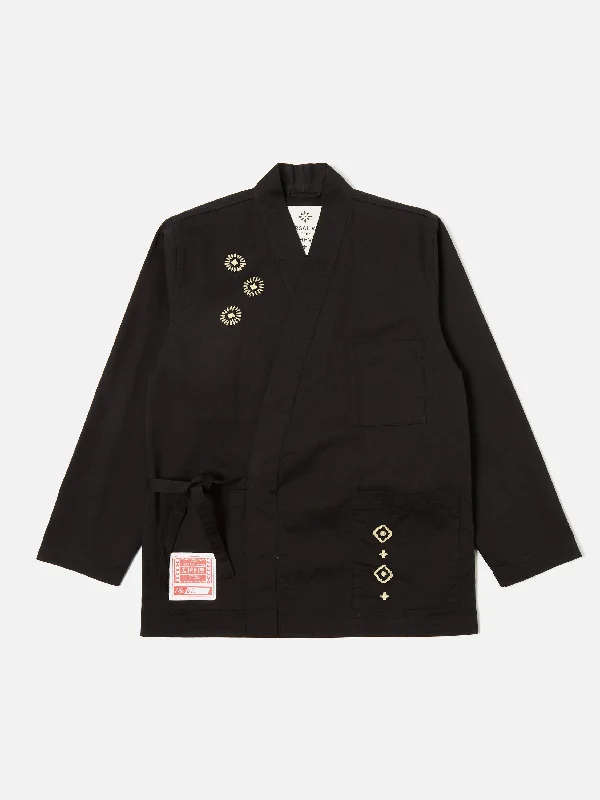 HHV x Universal Works Kyoto Work Jacket in Black Twill