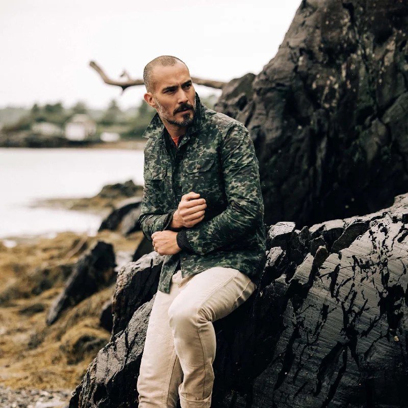 The Venture Jacket in Painted Camo Waxed Canvas