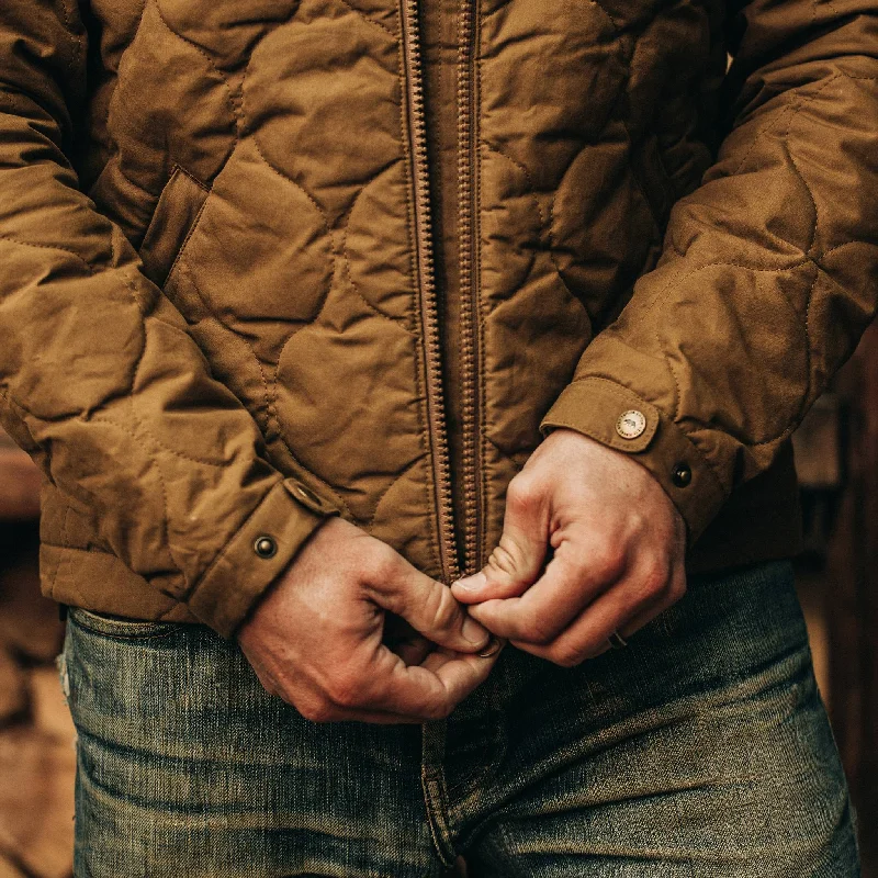 The Vertical Jacket in British Khaki Dry Wax