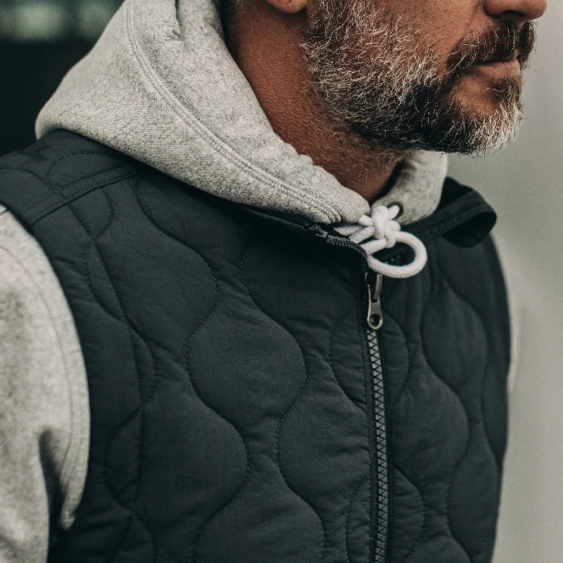 The Vertical Vest in Charcoal