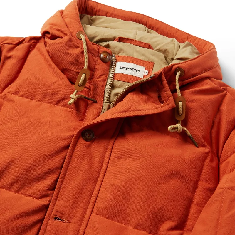 The Whitney Parka in Dusty Orange