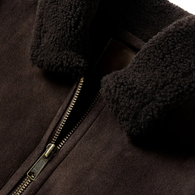 The Wright Jacket in Espresso Shearling