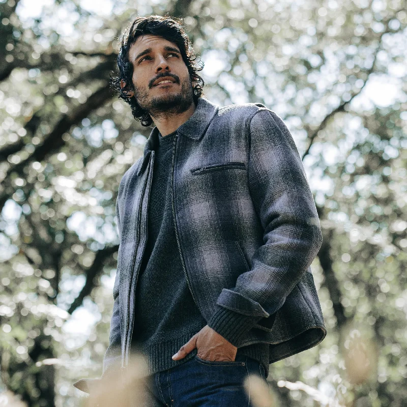 The Wyatt Jacket in Ash Plaid Wool