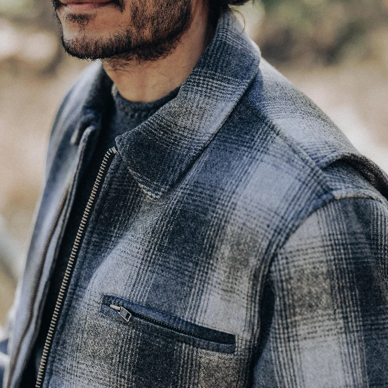 The Wyatt Jacket in Ash Plaid Wool