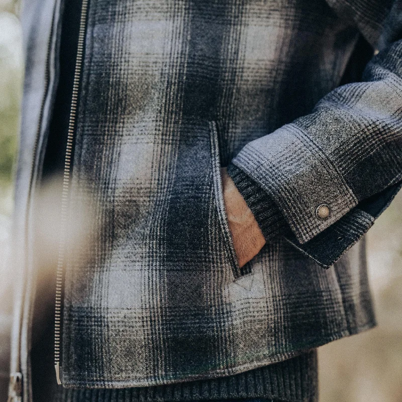 The Wyatt Jacket in Ash Plaid Wool