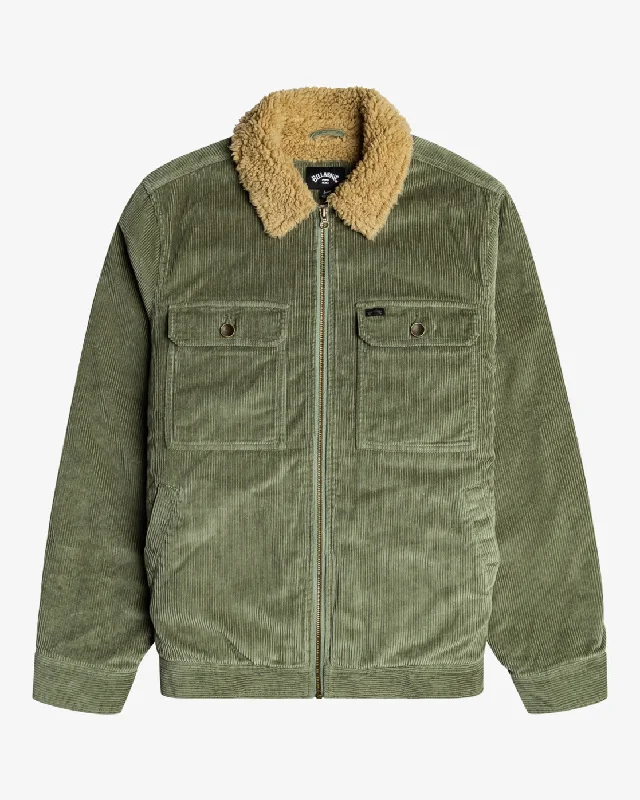 Barlow Cord Sherpa Lined Jacket - Sage