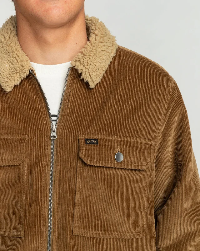 Barlow Cord Sherpa Lined Jacket - Otter