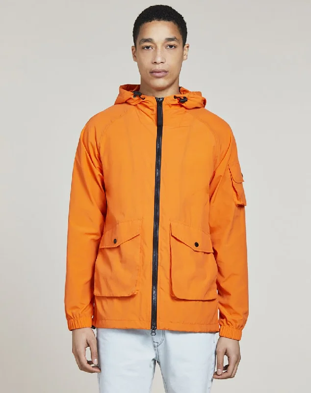 VOYAGE HOODED MENS KAGOULE | ORANGE