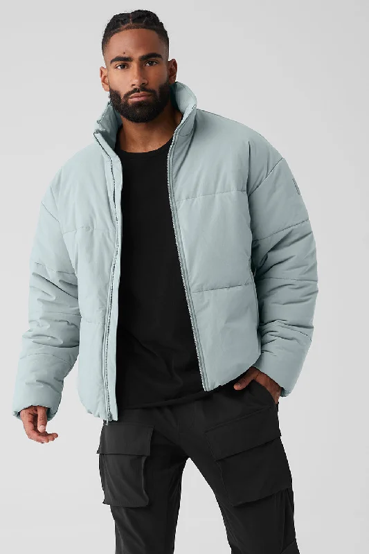 Stretch Woven Street Puffer - Cosmic Grey