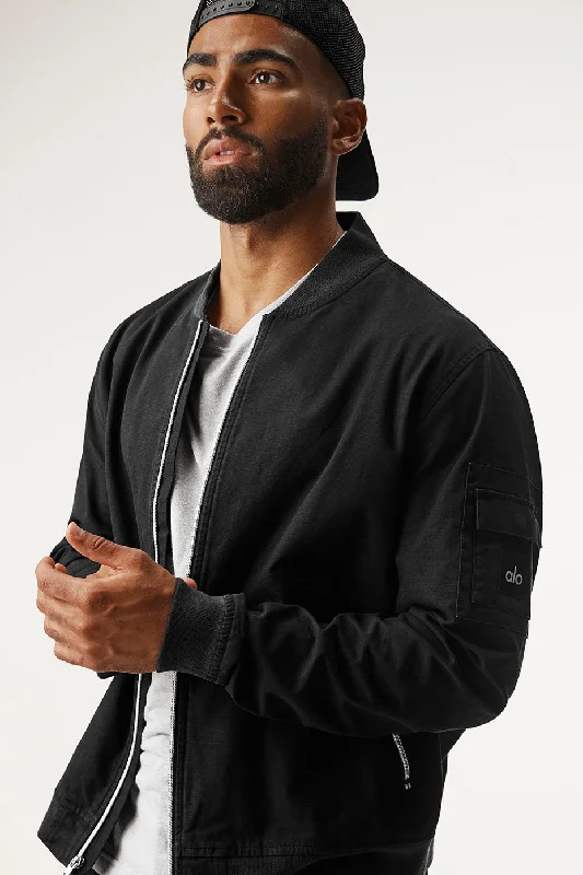 Division Ripstop Bomber Jacket - Black