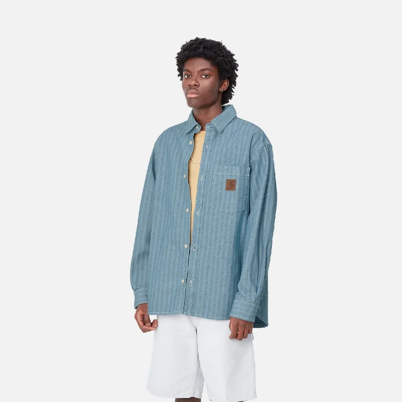 Menard Shirt Jacket | Blue