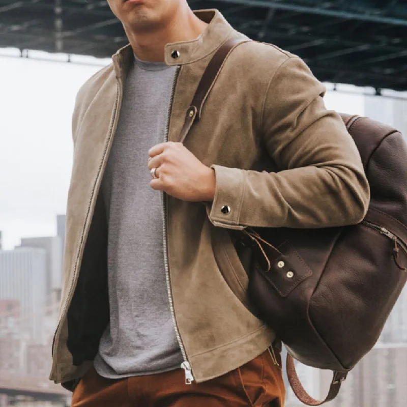 Racer Jacket | Taupe