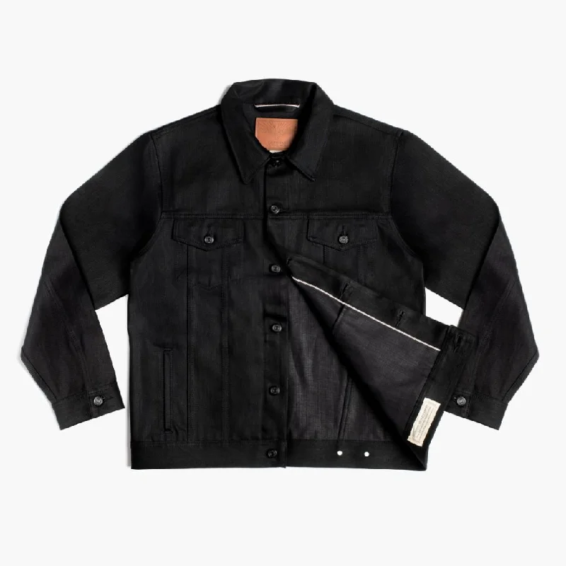 Selvedge Denim Trucker Jacket | Black