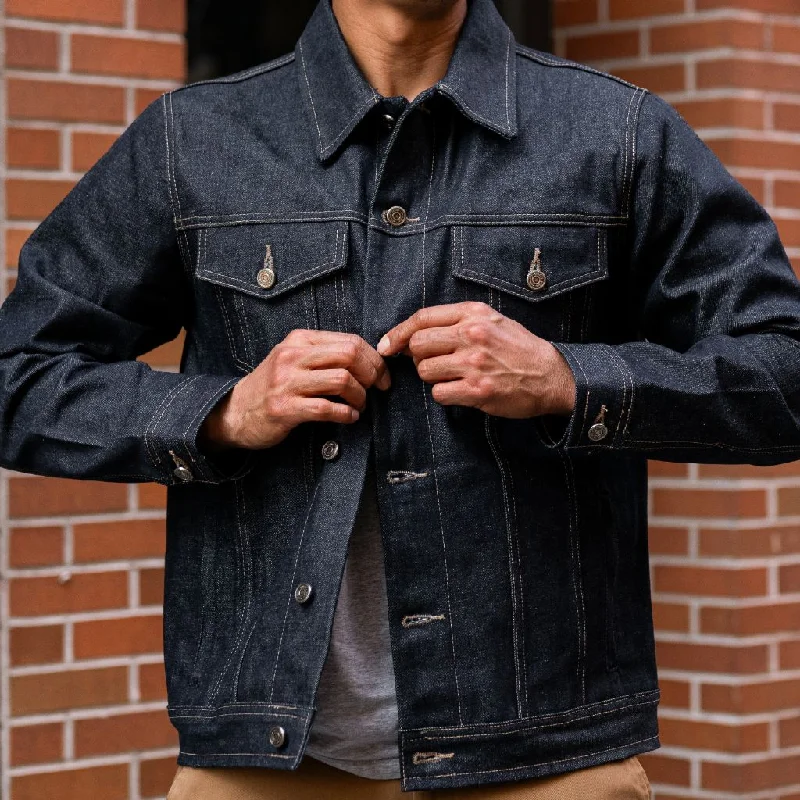 Selvedge Denim Trucker Jacket | Raw Indigo