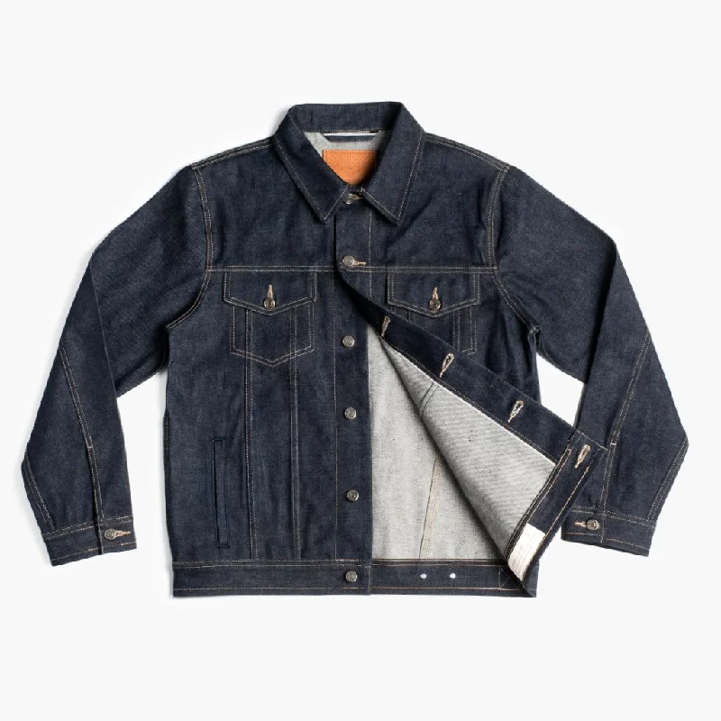 Selvedge Denim Trucker Jacket | Raw Indigo