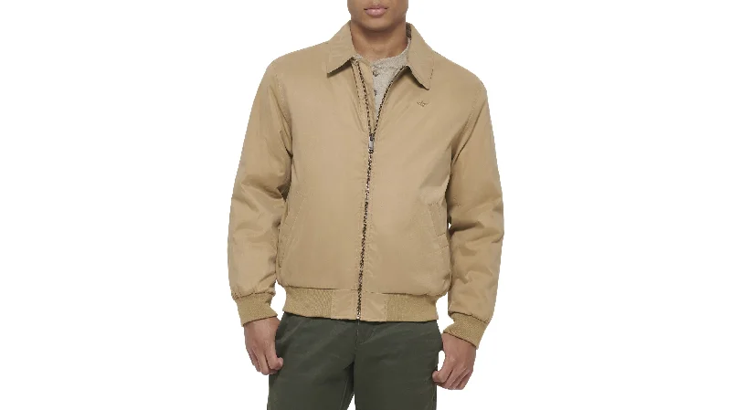 Microtwill Relaxed Laydown Collar Bomber