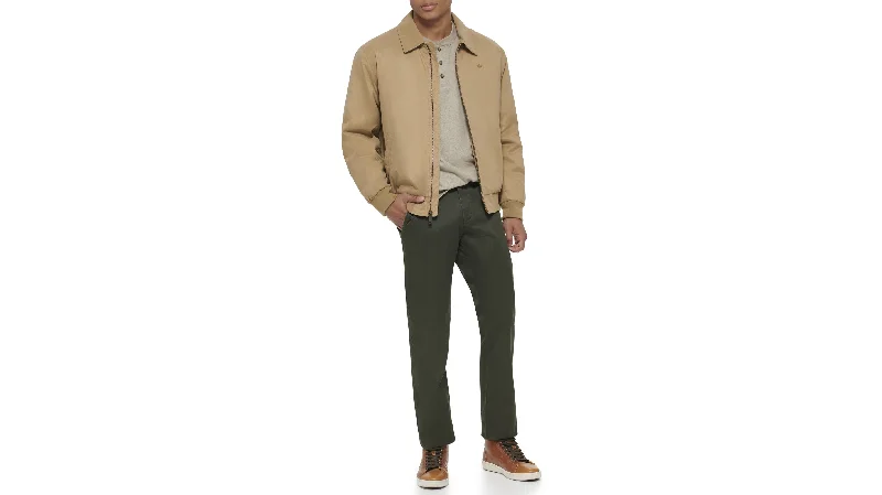 Microtwill Relaxed Laydown Collar Bomber