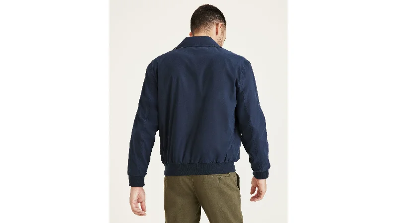 Microtwill Relaxed Laydown Collar Bomber