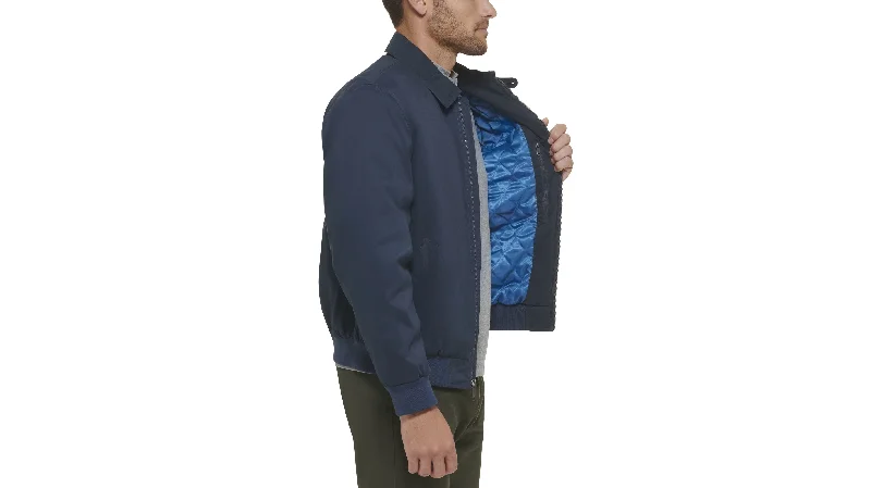 Microtwill Relaxed Laydown Collar Bomber