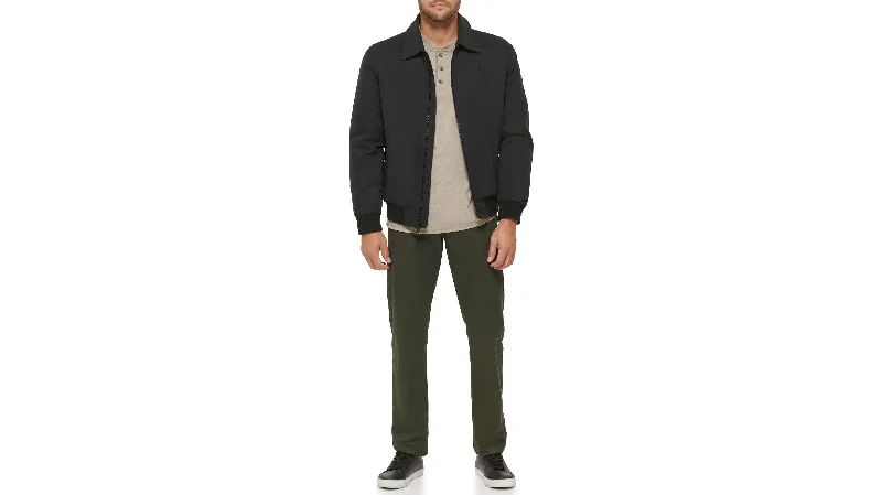 Microtwill Relaxed Laydown Collar Bomber